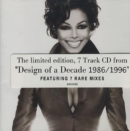 Janet Jackson Limited Edition Cd From Design Of A Decade